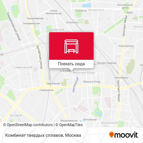Карта Комбинат твердых сплавов