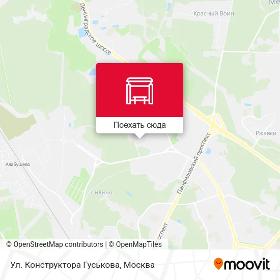 Карта Ул. Конструктора Гуськова