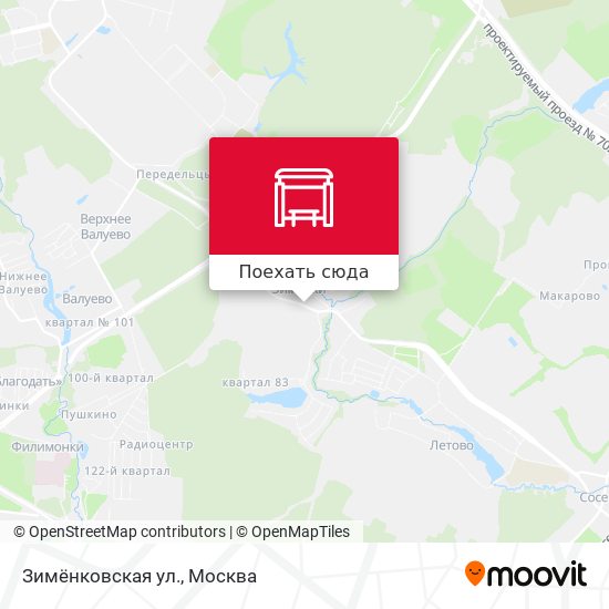 Карта Зимёнковская ул.