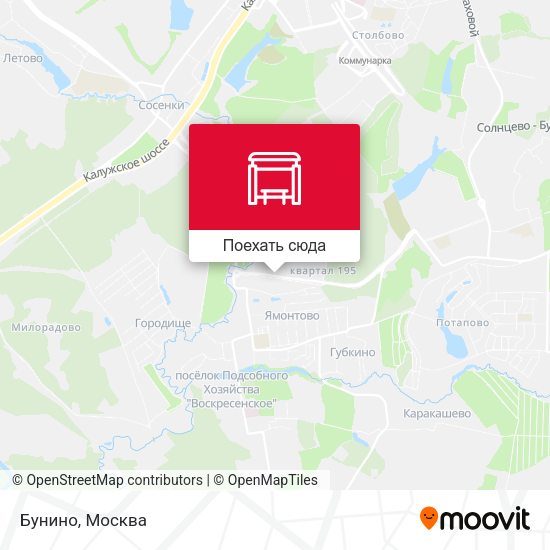 Карта Бунино