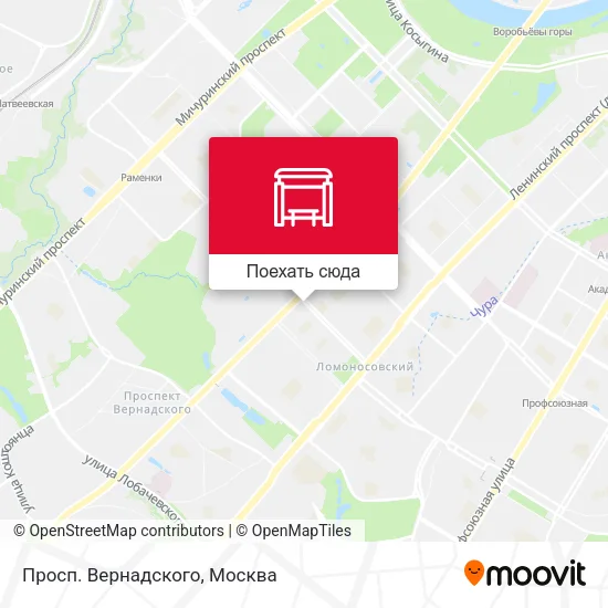 Карта Просп. Вернадского
