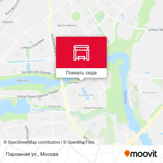 Карта Паромная ул.