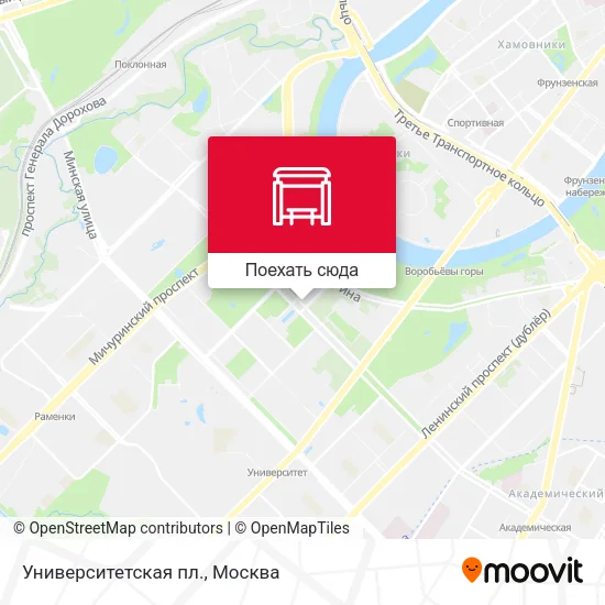 Карта Университетская пл.
