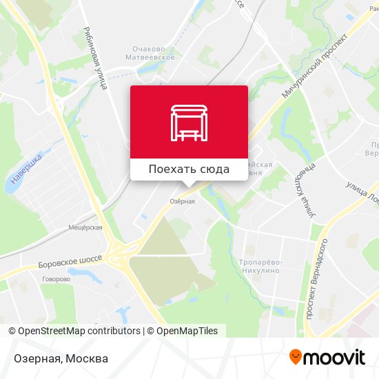 Карта в очаково в москве