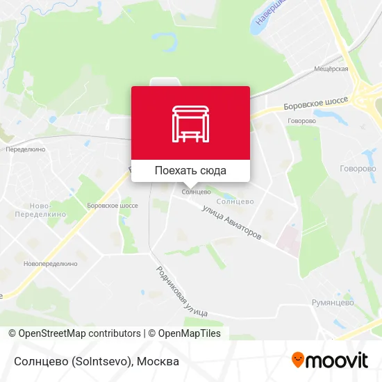 Карта Солнцево (Solntsevo)