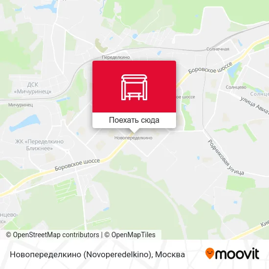 Карта Новопеределкино (Novoperedelkino)