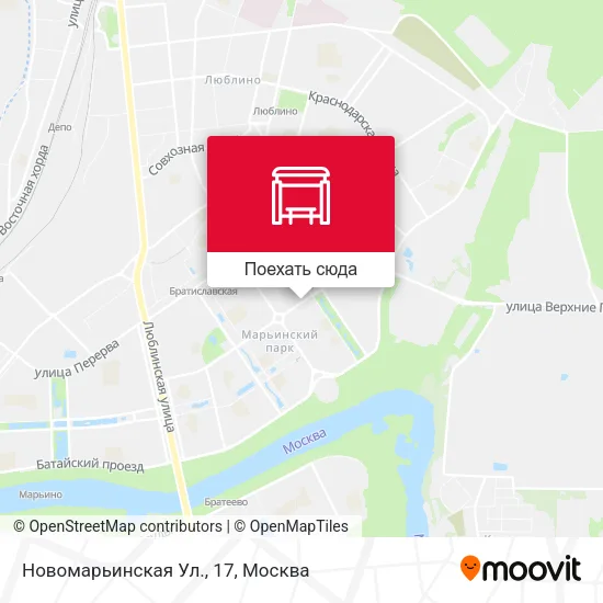 Карта Новомарьинская Ул., 17