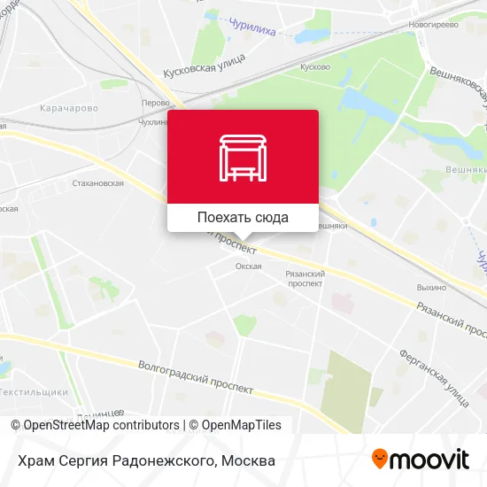 Карта Храм Сергия Радонежского