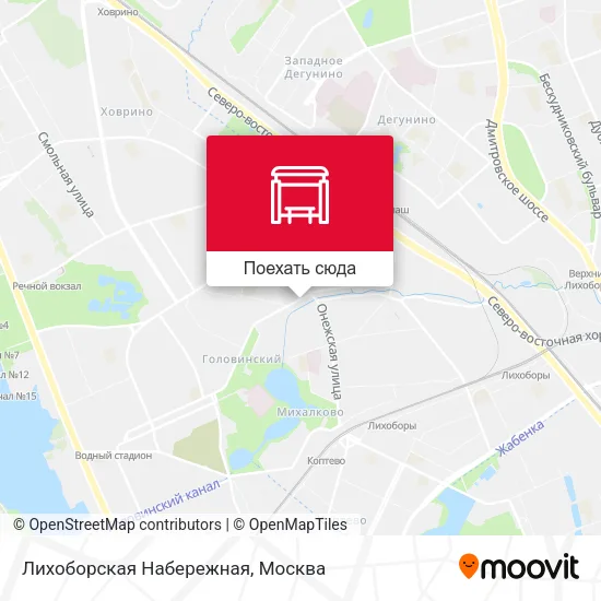 Карта Лихоборская Набережная