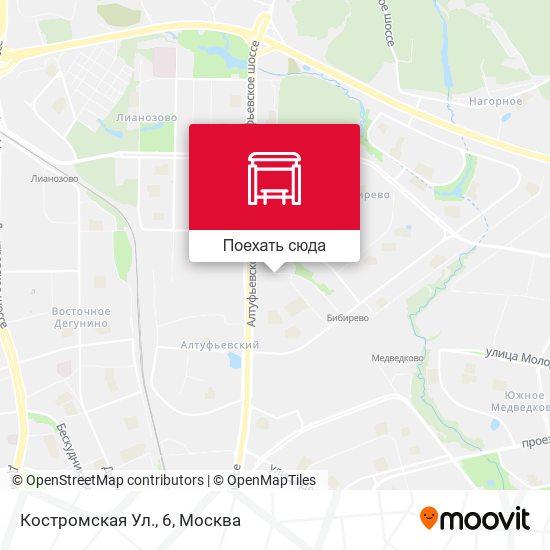 Карта Костромская Ул., 6
