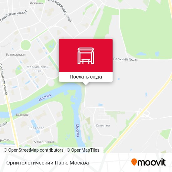 Карта Орнитологический Парк