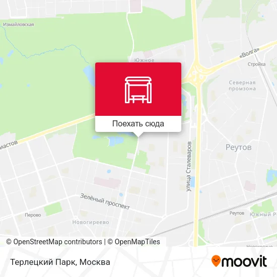 Карта Терлецкий Парк