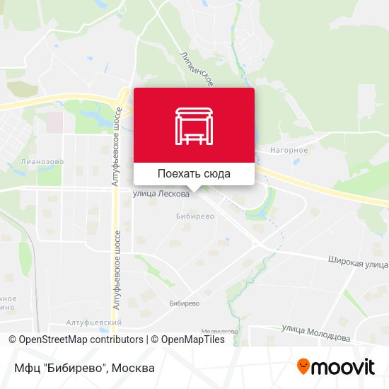 Карта Мфц "Бибирево"
