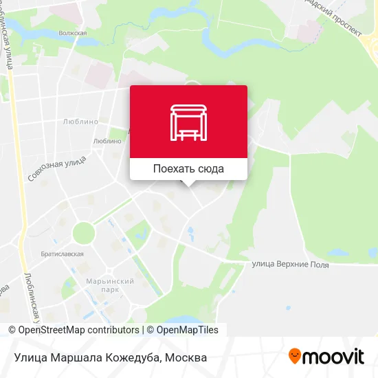 Карта Улица Маршала Кожедуба