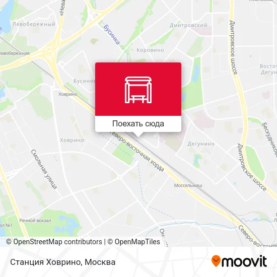 Карта Станция Ховрино