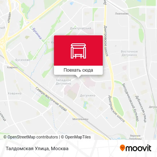 Карта Талдомская Улица