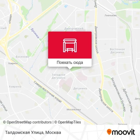 Карта Талдомская Улица