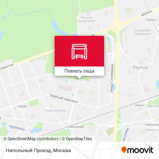 Карта Напольный Проезд