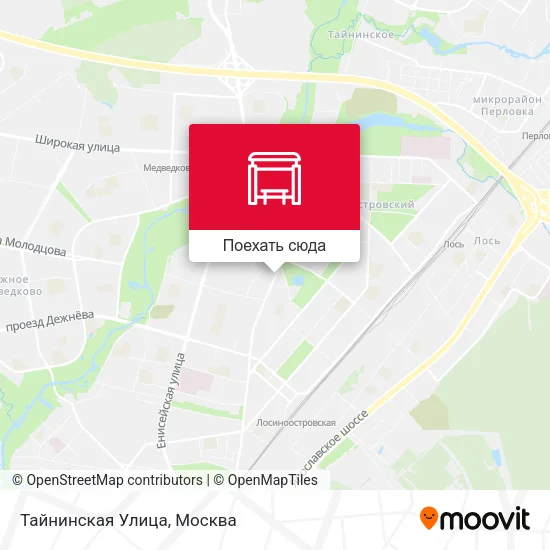 Карта Тайнинская Улица