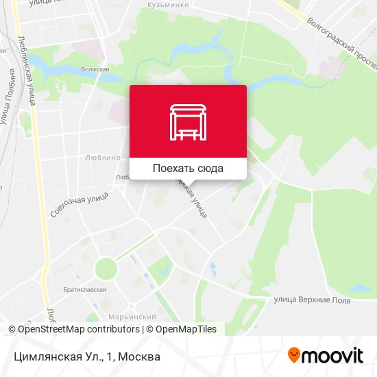 Карта Цимлянская Ул., 1