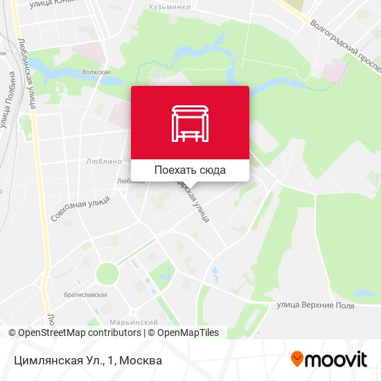 Карта Цимлянская Ул., 1