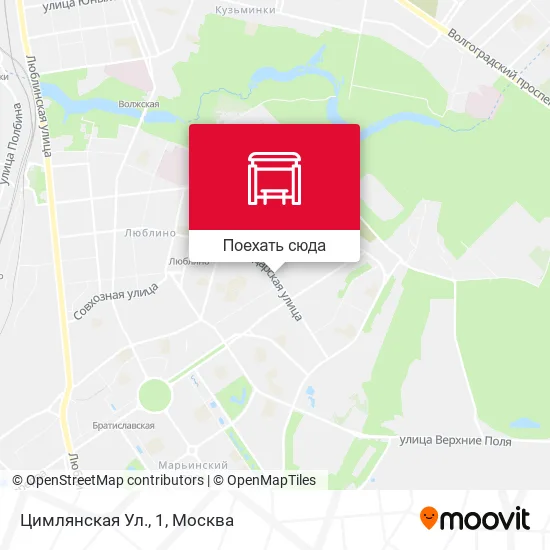 Карта Цимлянская Ул., 1