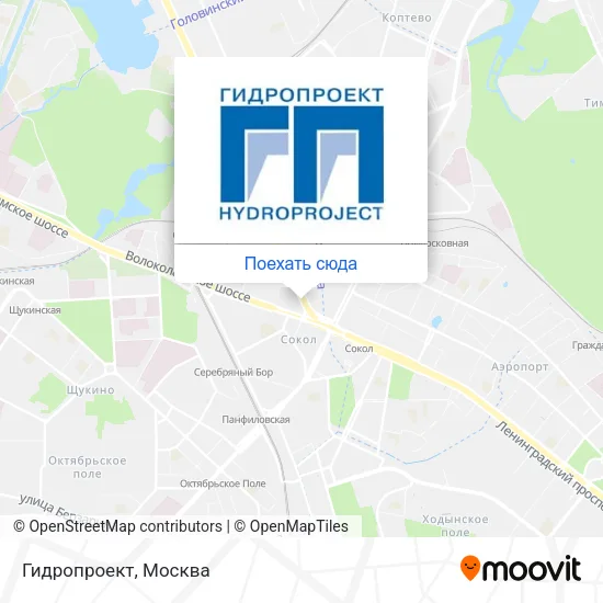 Карта Гидропроект