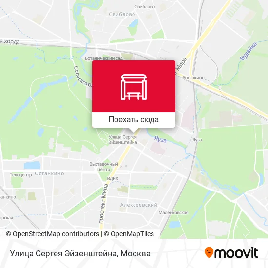 Карта Улица Сергея Эйзенштейна