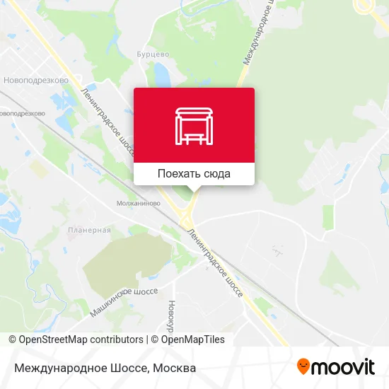 Карта Международное Шоссе