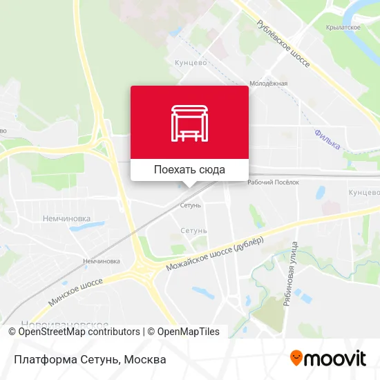 Карта Платформа Сетунь