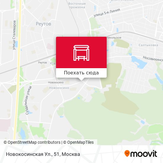 Карта Новокосинская Ул., 51