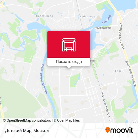 Карта Детский Мир