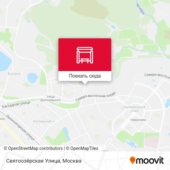 Карта Святоозёрская Улица