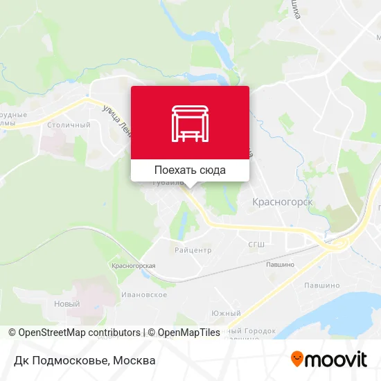 Карта Дк Подмосковье