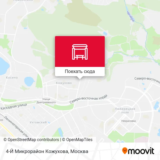 Карта 4-Й Микрорайон Кожухова