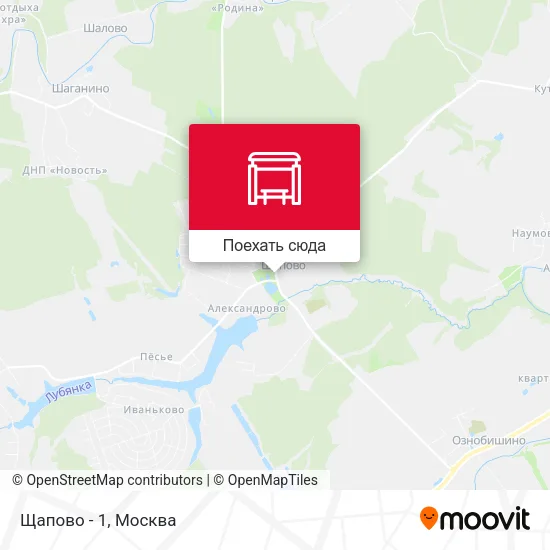Карта Щапово - 1