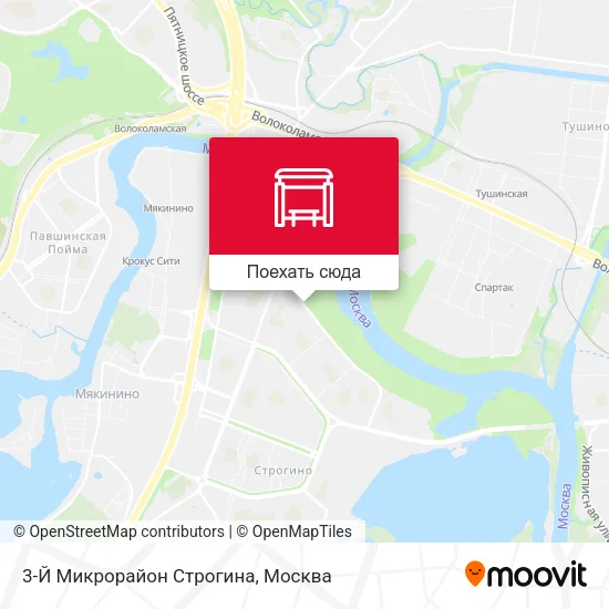 Карта 3-Й Микрорайон Строгина