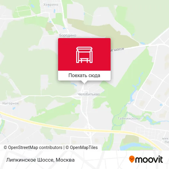 Карта Липкинское Шоссе