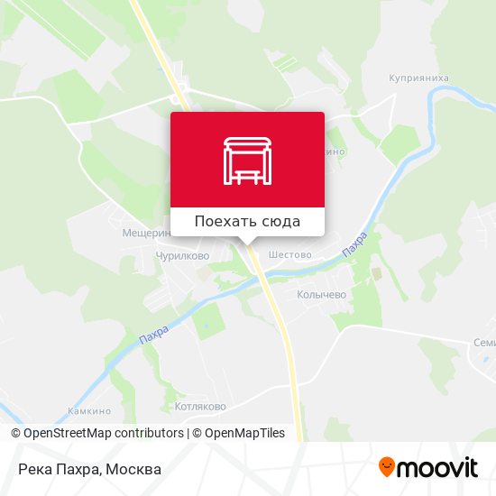 Карта Река Пахра