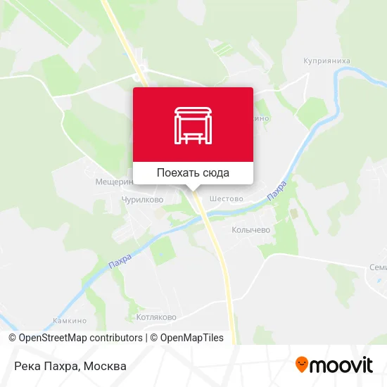 Карта Река Пахра