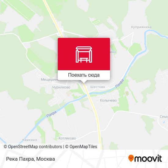 Карта Река Пахра