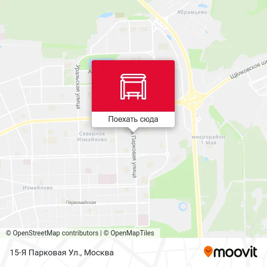 Карта 15-Я Парковая Ул.