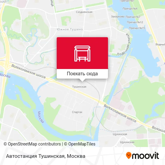 Карта Автостанция Тушинская