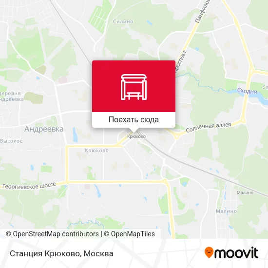 Карта Станция Крюково