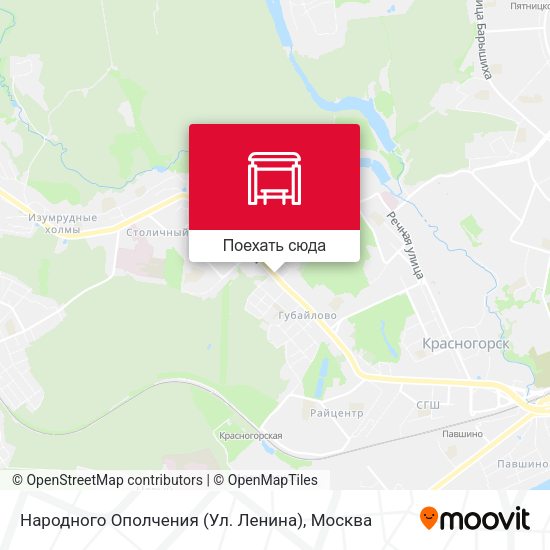 Карта Народного Ополчения (Ул. Ленина)