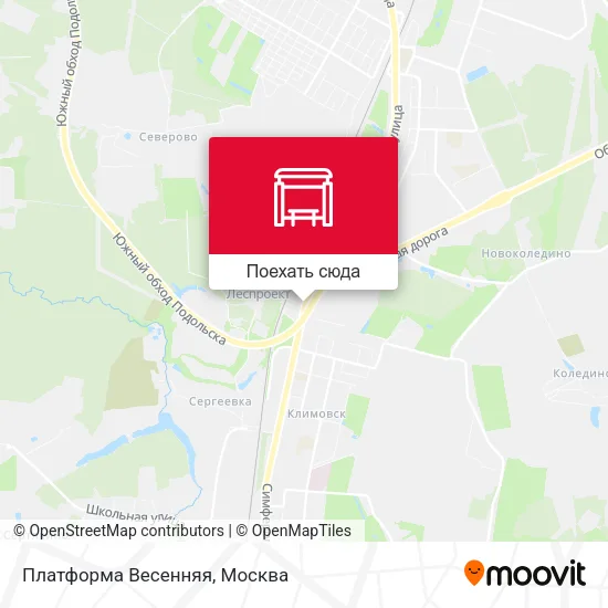 Карта Платформа Весенняя