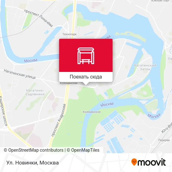 Карта Ул. Новинки