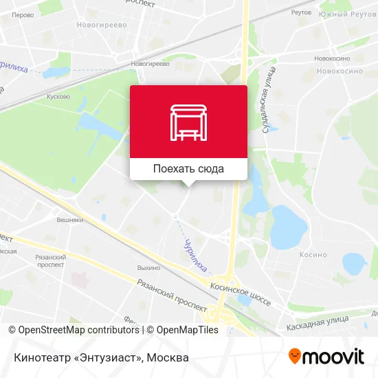 Карта Кинотеатр «Энтузиаст»