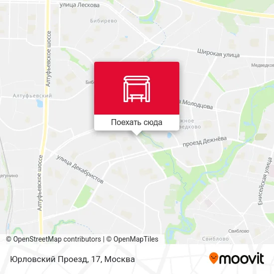 Карта Юрловский Проезд, 17