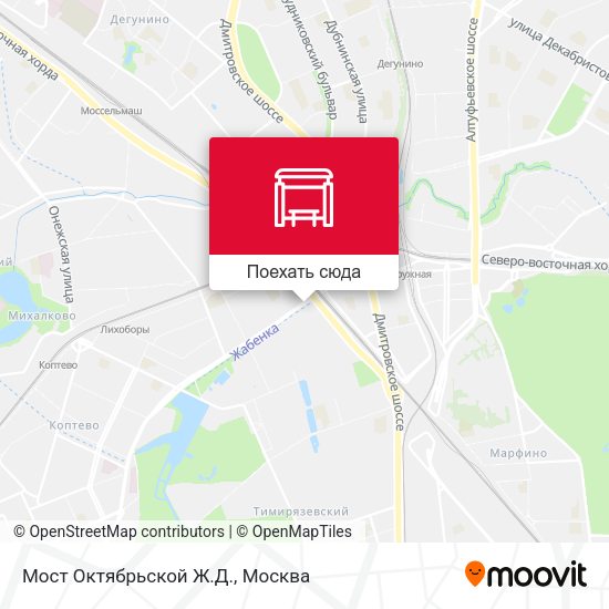 Карта Мост Октябрьской Ж.Д.